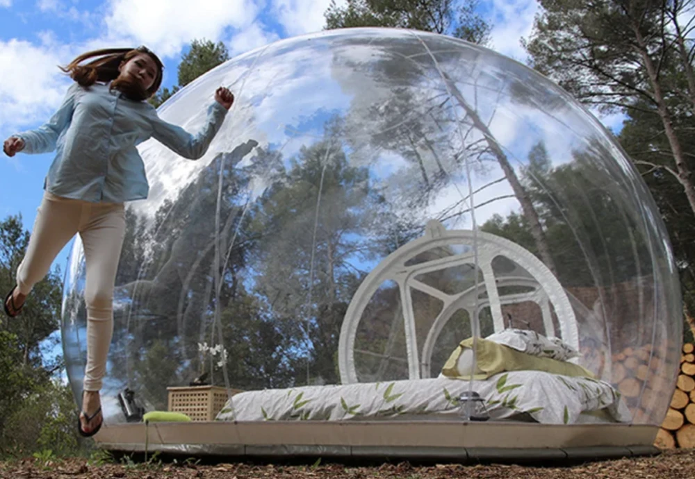 inflating camping bubble tent