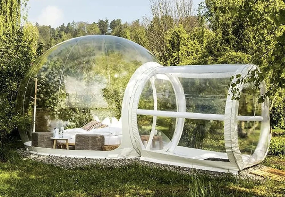 small bubble tent